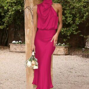 NWT BTFBM Sleeveless Cocktail Dresses, Mock Neck, Keyhole Elastic High Waist XL